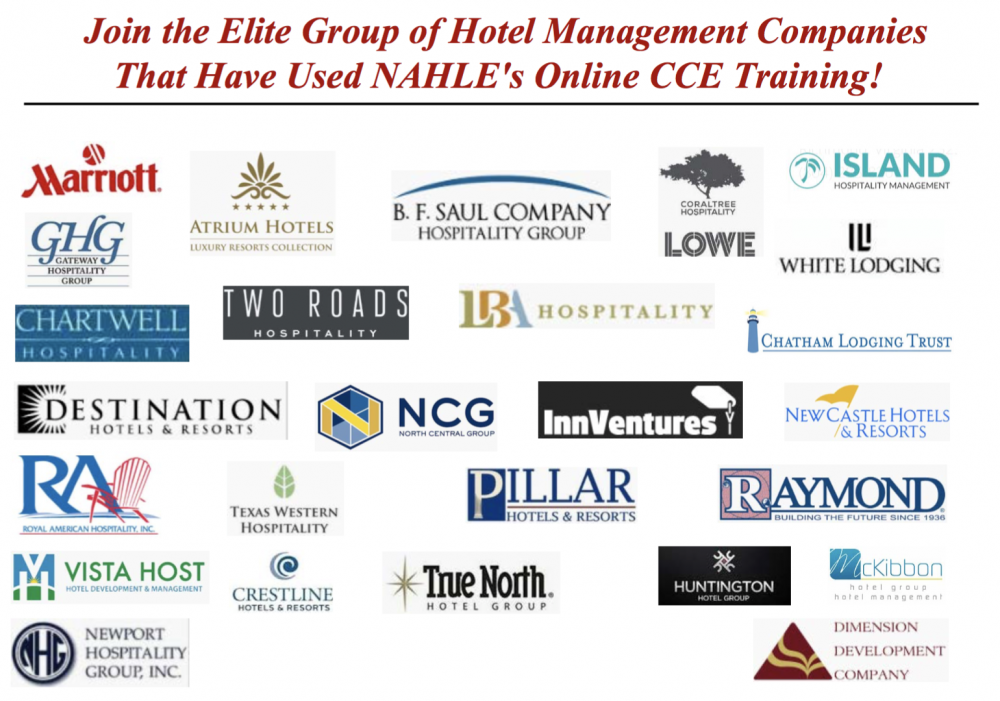 NAHLE WORKS WITH LEADING HOTEL MANAGEMENT COMPANIES